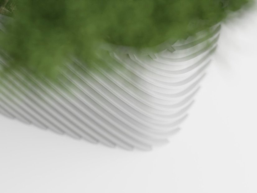 Květináč Ribbo Linea Rectangle - Barva: Tmavě zelená - matná - 004, Vnější rozměry: Š 18,5 x H 10,5 x V 8 cm