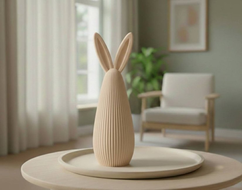 Velikonoční zajíček vysoký - Barva: Zelená Mint - matná - 101