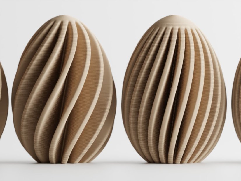 Velikonoční vejce Aurelline - dekorační - Barva: Růžová Candy - matná - 102, Vyberte číslo: 1, Varianta: Volně stojící (plné)