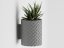 Květináč Flow Drip Wall - Barva: Šedá - matná - 003, Vnější rozměry: Ø 8 × V 10 cm