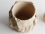 Květináč Crumple Round - Barva: Šedá - matná - 003, Vnější rozměry: Ø 14,5 × V 14 cm