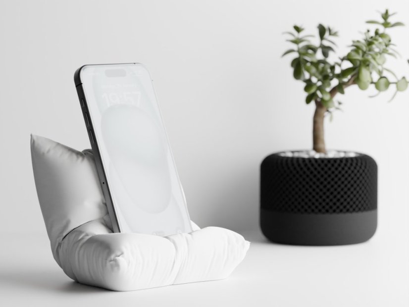 Držák na mobil Pillow - Barva: Bílá - matná - 002