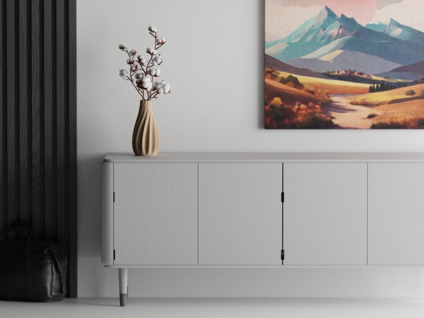 Váza Twist Elegance - Barva: Černá - matná - 001, Vnější rozměry: Ø 11 × V 22 cm