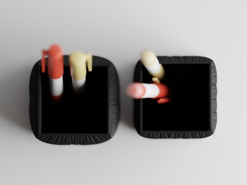 Set organizérů na psací potřeby Soffo Duo Pen - Barva: Tmavě zelená - matná - 004