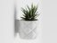 Květináč Soffo Drip Wall - Barva: Bílá - matná - 002, Vnější rozměry: Ø 14,5 × V 12,5 cm