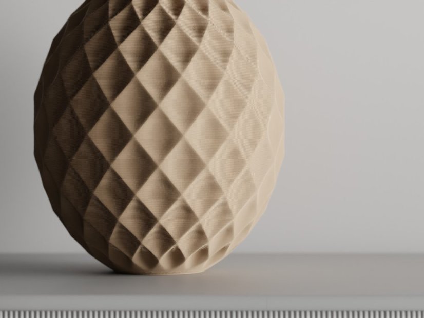 Váza Vasura - Barva: Cihlová - 020, Vnější rozměry: Ø 12 × V 14 cm