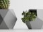 Geo Trio set květináčů - Barva: Tmavě zelená - matná - 004