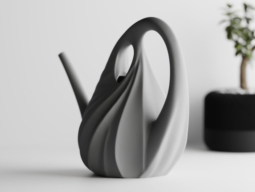 Stylová konev Xenovessel - Barva: Šedá - matná - 003, Výška: 21 cm (objem 1L)