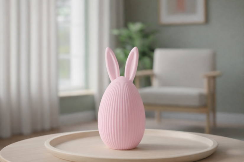 Velikonoční vajíčko se zaječími uchy Ovo-Bunny - Barva: Béžová - matná - 006