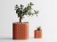 Květináč Seraphis - Barva: Cihlová - 020, Vnější rozměry: Š 13 x H 13 x V 13 cm