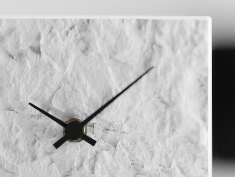 Hodiny Crust - Barva: Bílá - matná - 002