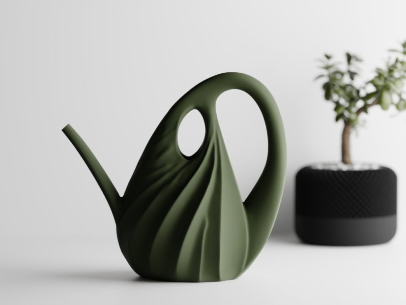 Stylová konev Xenovessel - Barva: Tmavě zelená - matná - 004, Výška: 21 cm (objem 1L)