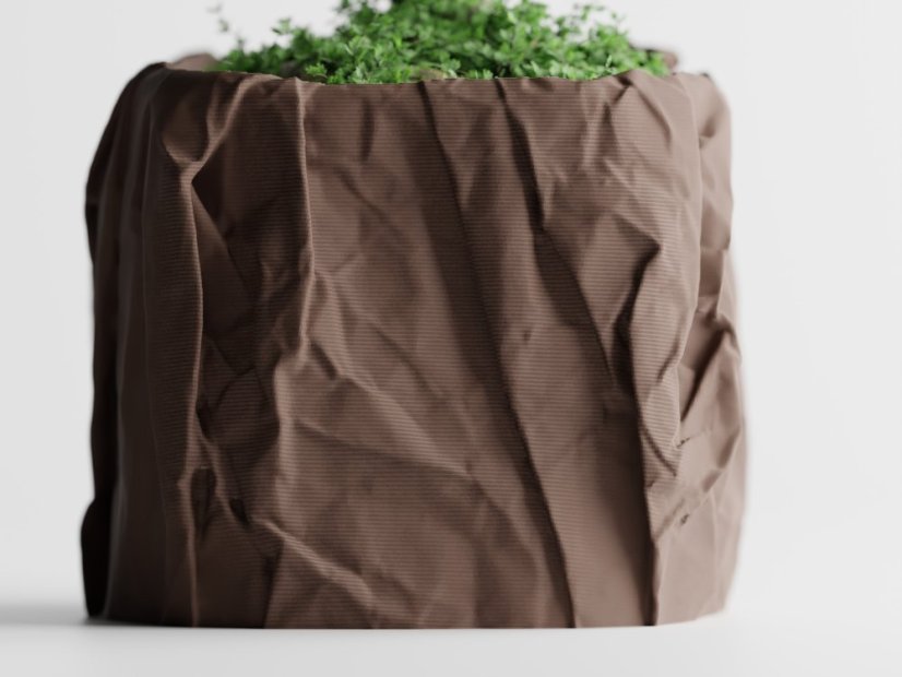 Květináč Crumple Square - Barva: Šedá - matná - 003, Vnější rozměry: Š 11 x H 11 x V 9,5 cm