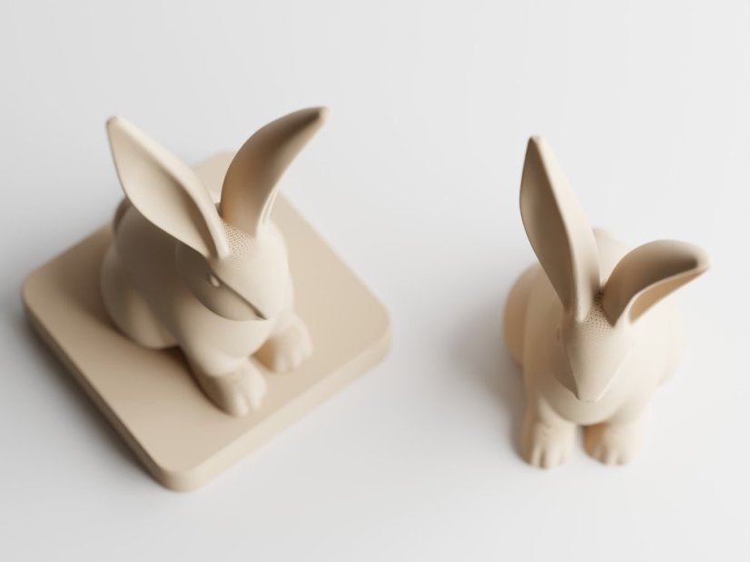 Velikonoční zajíc Hoppelis (na dozdobení) - Barva: Béžová - matná - 006, Varianta: Samostatný zajíc