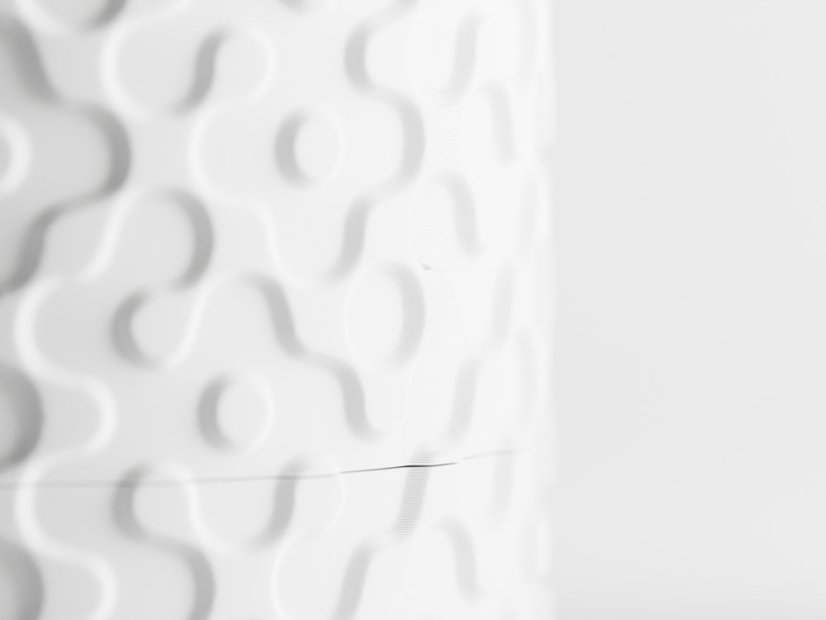 Květináč Flow Drip Wall - Barva: Tmavě červená - matná - 007, Vnější rozměry: Ø 8 × V 10 cm