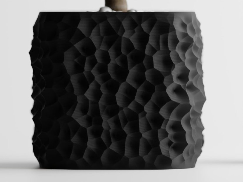 Květináč Terra Forma - Barva: Tmavě zelená - matná - 004, Vnější rozměry: Š 17,5 x H 17,5 x V 15,5 cm