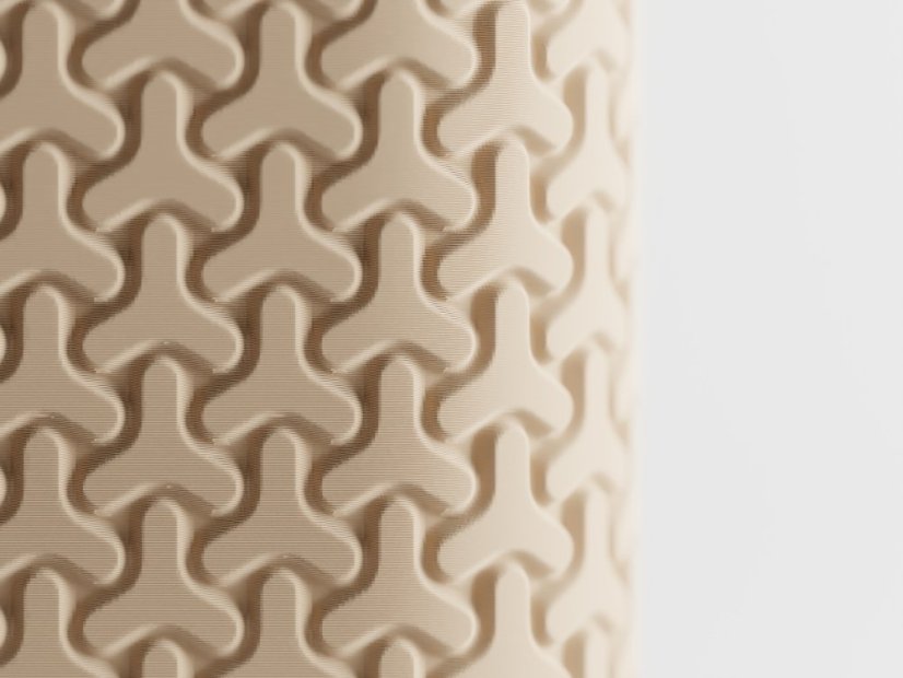 Květináč Seraphis - Barva: Béžová - matná - 006, Vnější rozměry: Š 9 x H 9 x V 9 cm