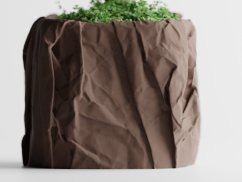 Květináč Crumple Square