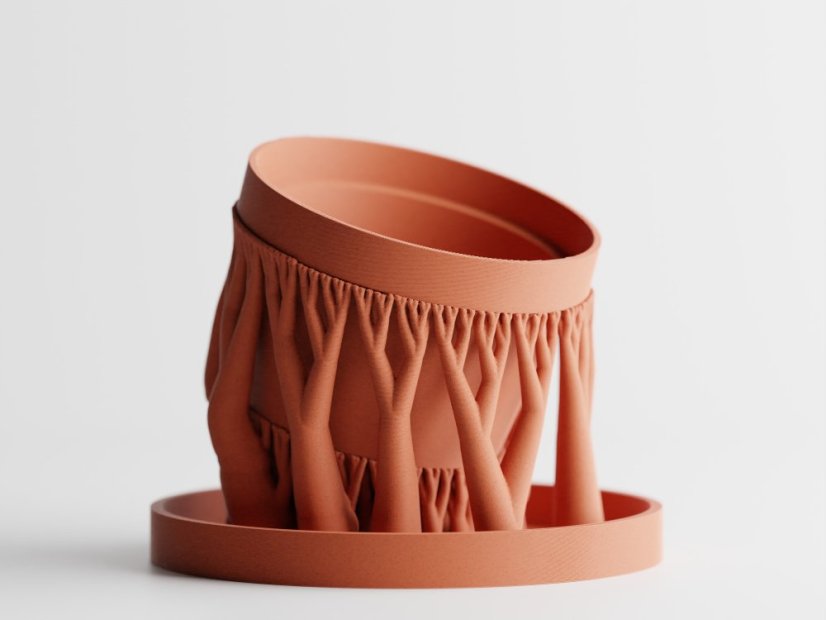 Květináč Organic One - Barva: Tmavě modrá - matná - 008, Vnější rozměry: Ø 15 × V 12 cm