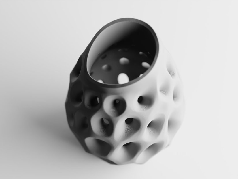 Váza Pora - Barva: Tmavě zelená - matná - 004, Výška: 20 cm