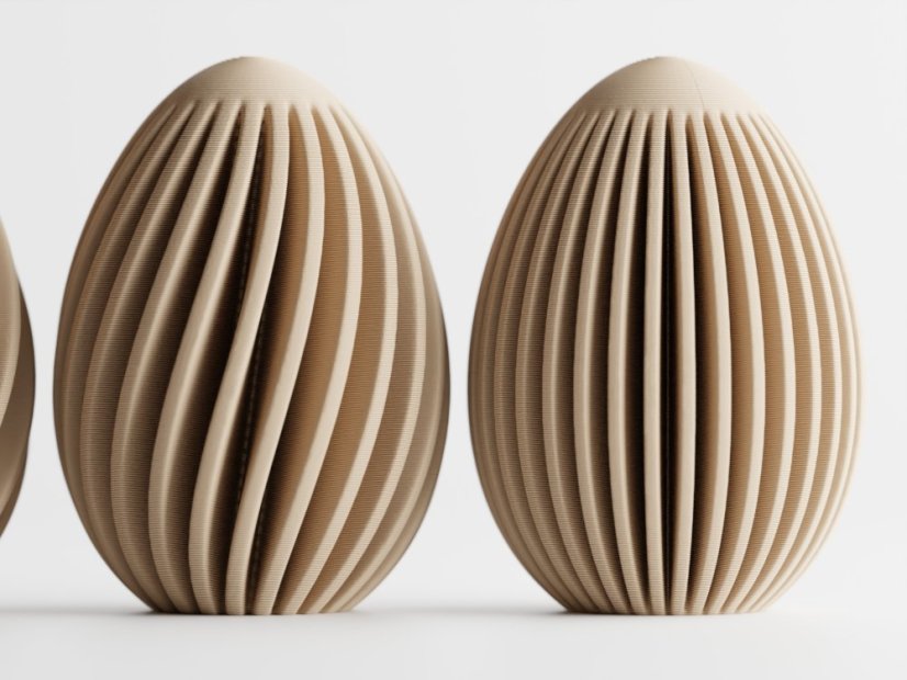 Velikonoční vejce Aurelline - dekorační - Barva: Růžová Candy - matná - 102, Vyberte číslo: 1, Varianta: Volně stojící (plné)