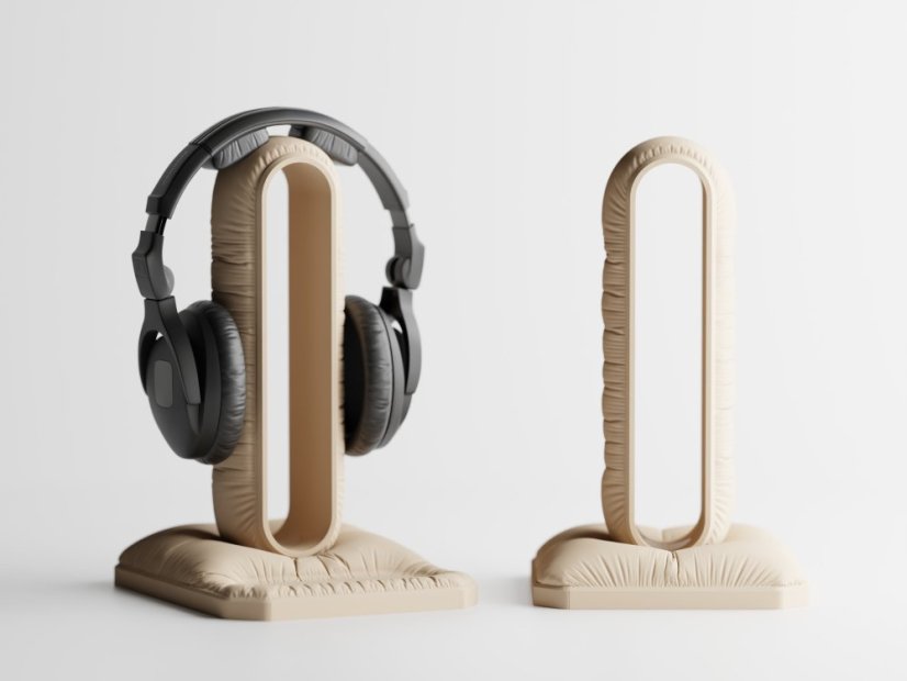 Stojánek na sluchátka Soffo Dock - Barva: Béžová - matná - 006, Design: Bez misky