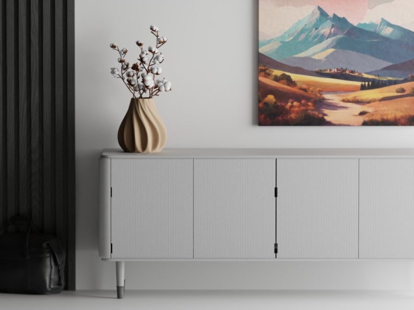 Váza Bloosom Twist - Barva: Černá - matná - 001, Vnější rozměry: Ø 16,5 × V 18 cm