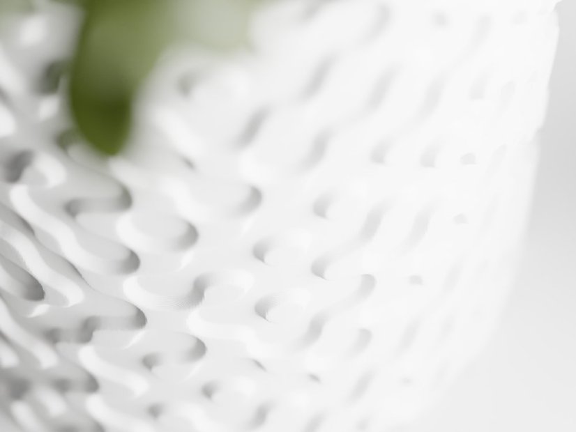 Květináč Flow - Barva: Tmavě modrá - matná - 008, Vnější rozměry: Ø 12,5 × V 15 cm