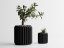 Květináč Trigon - Barva: Černá - matná - 001, Vnější rozměry: Ø 15 × V 15,5 cm