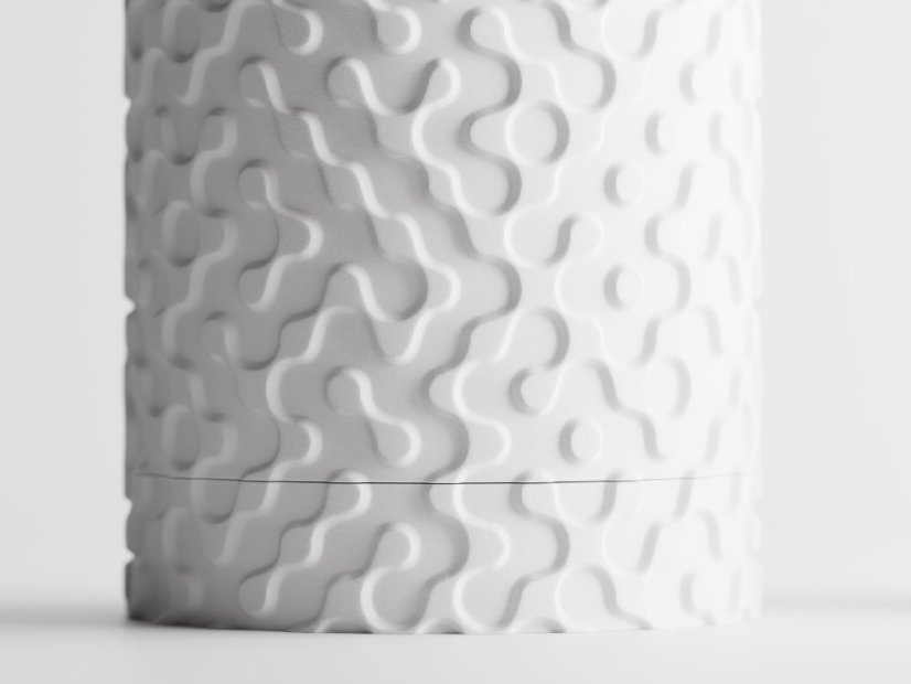 Květináč Flow Drip - Barva: Šedá - matná - 003, Vnější rozměry: Ø 14 × V 17 cm