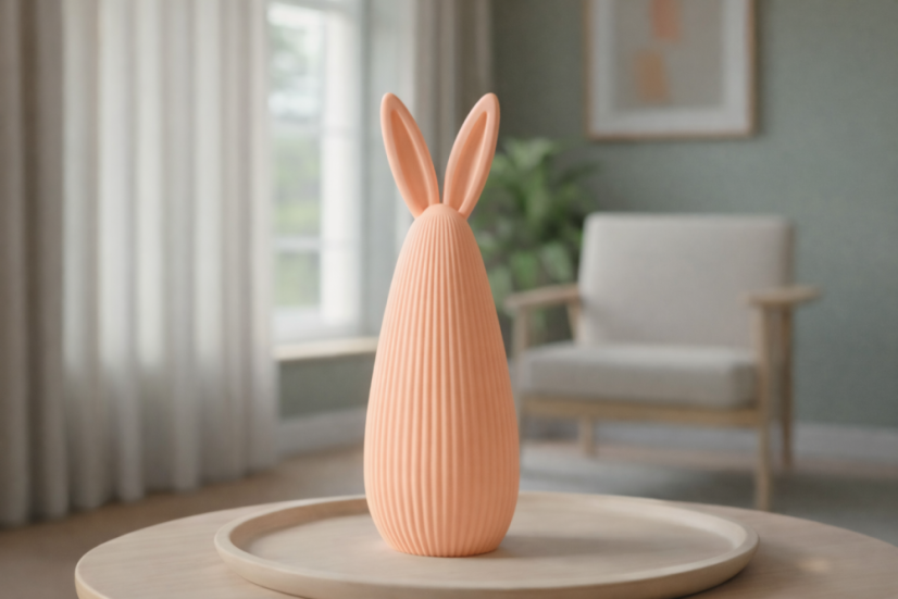 Velikonoční zajíček vysoký - Barva: Zelená Mint - matná - 101