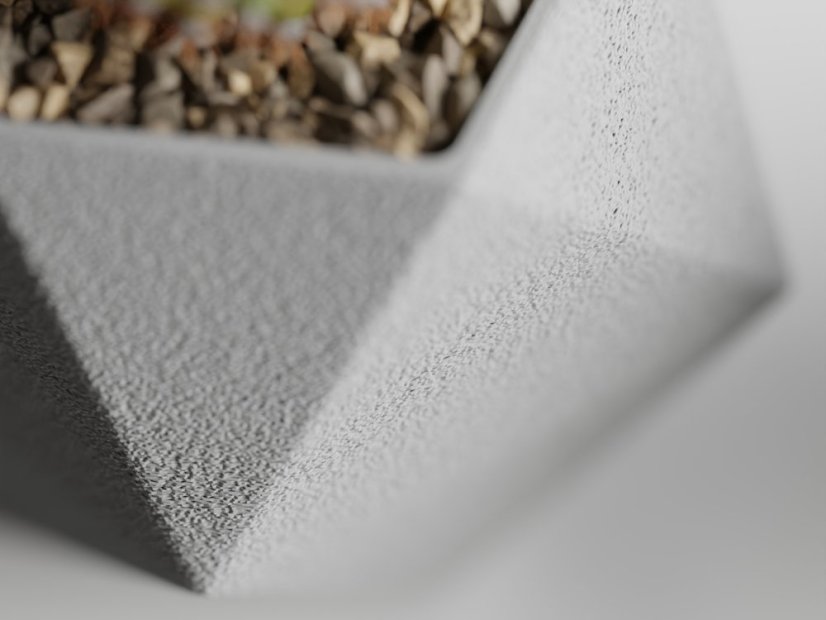 Geo Trio set květináčů - Barva: Tmavě zelená - matná - 004