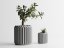 Květináč Trigon - Barva: Šedá - matná - 003, Vnější rozměry: Ø 15 × V 15,5 cm