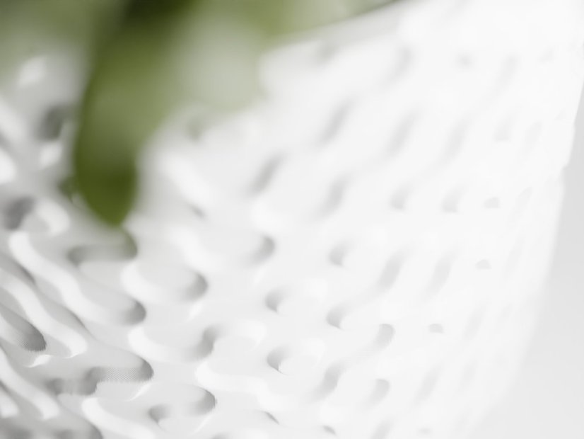 Květináč Flow Drip - Barva: Šedá - matná - 003, Vnější rozměry: Ø 14 × V 17 cm