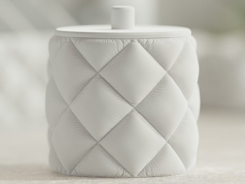 Dávkovač vatových tamponů Soffo - Barva: Béžová - matná - 006