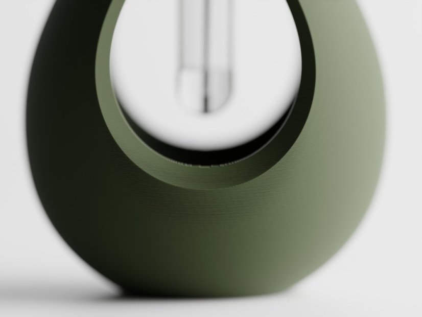 Váza Elysiar - Barva: Tmavě zelená - matná - 004, Povrch: Struktura (Fuzzy Skin)